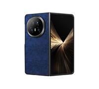 Coque - AVIZAR - Honor Magic V5 - Rigide - Effet Cuir Grainé - Bleu Nuit