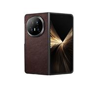 Coque - AVIZAR - Honor Magic V5 - Rigide - Effet cuir grainé - Marron foncé