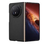 Coque pour Honor Magic V6 Pliable Effet Carbone Dos Rigide avec Cadre Ecran Noir