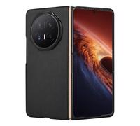 Coque pour Honor Magic V6 Pliable Effet Carbone Dos Rigide avec Cadre Ecran Noir