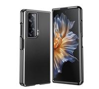 COQUE pour Honor Magic Vs, Tup Electroplated Shell Plain Skin Anti-Drop Mobile Phone Case, Couvercle de téléphone Pliable pour Honor Magic Vs-Le Noir