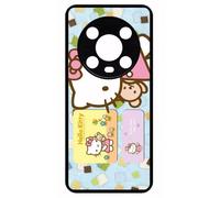 Coque Pour Honor Magic4 Pro - Hello Kitty I Love You - Silicone - Noir