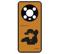 Coque Pour Honor Magic4 Pro - One Piece Monkey D Rufy - Silicone - Noir