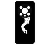 Coque Pour Honor Magic4 Pro - Silhouette Michael Jackson Moonwalk - Silicone - Noir
