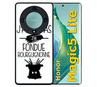 Coque Pour Honor Magic5 Lite - J Peux Pas J Ai Fondue Bourguignonne 1 - Silicone - Noir
