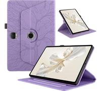 Coque Pour Honor Pad 9 12.1"" 2023 (Hey2-W09) Coque Tablette Pu Cuir 360°Rotatif Multi-Angle Stand Flip Protection Housse Etuis Tablette Honor Pad 9 12.1"" Arbres Rotating Cover,Violette