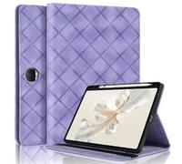 Coque pour Honor Pad 9 12.1 Pouces 2023 (HEY2-W09) Motif Carré Tablette Etui PU Cuir Housse de Protection avec Multi-Angles ZURSANA Violet Violet