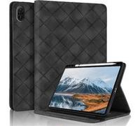 Coque pour Honor Pad X9 11.5 Pouces 2023 Motif Carré Tablette Etui PU Cuir Housse de Protection avec Multi-Angles ZURSANA Noir Noir