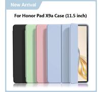 Coque pour Honor Pad X9a étui 11.5 pouces en cuir PU souple Silicone support arrière Coque de tablette pour Funda Honor Pad X9a housse 2025 sky blue