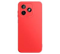 Coque pour Honor X5c Plus en Silicone Souple avec Renfort Bloc Caméra Rouge