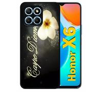 Coque Pour Honor X6 - Carpe Diem Fleur - Silicone - Noir