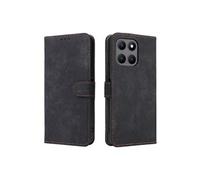 Coque pour Honor X6A Blocage RFID Fermeture Magnétique Couverture De Fentes Pour Cartes Etui en Cuir PU Portefeuille Flip Folio ZURSANA Noir