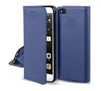 Coque pour Honor X6b 4G /Honor X6a /Honor X5b /Honor X5b Plus - Etui Housse Portefeuille Fermeture Magnétique Bleu Marine