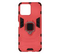 Coque pour Honor X8 Hybride Antichoc avec Bague Métallique Support Rouge