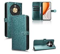 Coque pour Honor X9d/Magic 8 Lite/X70 6.79"", Modèle PU Cuir Etui à Rabat Flip, Magnétique à Clapet, Slot de Carte Housse,Vert BDW