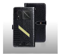 Coque pour HOTWAV Hyper 8 Pro/Hyper 8 Ultra 6.8"",Housse en Cuir PU Etui à Rabat Pochette de Portefeuille avec Fentes Cartes -Noir WG