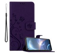 Coque pour HTC Desire 22 PRO Housse Etui Protection Floral Pochette Case