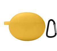 Coque pour Huawei Freebuds 4i Wireless,Silicone étui Housse Transport,Étui Housse Cuir Véritable Ultra Mince Portable Antichoc Etui pour Huawei Freebuds 4i Wireless Bluetooth Earphone (Jaune)