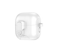 Coque pour Huawei FreeClip 2 avec Support Coque Antichoc avec Fermeture Magnétique, Prise en charge du Chargement sans Fil Protection Anti-Perte (Blanc)