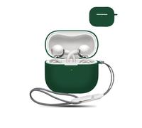 Coque pour Huawei FreeClip 2 écouteurs sans Fil,daunke étui de Protection Souple en Silicone，étui Doux pour la Peau avec lanière, Protection complète,Vert