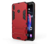 Coque pour Huawei Honor 8X, CHcase 2 en 1 Armour Style Robuste Hybrides Double Couche Armure Defender TPU + PC Hard Coques Case Cover avec Kickstand Support pour Huawei Honor 8X -Red
