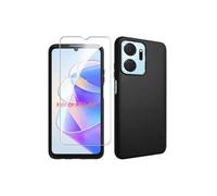 Coque pour Huawei Honor X7a - housse etui silicone gel fine + film ecran - NOIR -