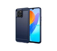 Coque pour Huawei Honor X8 5G / X6 / X6a / 70 Lite - housse etui silicone gel carbone + film ecran - BLEU FONCE -