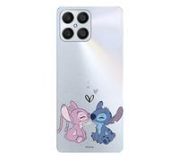 Coque pour Huawei Honor X8 Honor X6 Honor 70 Lite Officiel Disney Angel & Stitch Baiser pour protéger votre téléphone portable Coque en silicone souple transparente avec licence officielle