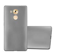 cadorabo Coque pour Huawei Mate 8 en Metallic Gris - Housse Protection Souple en Silicone TPU avec Anti-Choc et Anti-Rayures - Ultra Slim Fin Gel Case Cover Bumper