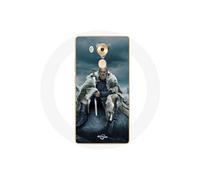 Coque pour Huawei Mate 8 Vikings Série Saison 6 Ragnar Lothbrok logo V Epée Gris Fond Brouillard