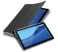Cadorabo Coque Tablette pour Huawei MediaPad T5 10 (10.1" Zoll) en Noir Satin - Housse Protection Très Fine en Similicuir en Style Livre sans Auto Wake Up et Stand Horizontal