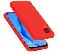 cadorabo Coque Compatible avec Huawei Nova 6 SE / P40 Lite/Nova 7i, Étui Housse en Silicone- Coque pour Nova 6 SE / P40 Lite/Nova 7i- Protection Antichoc, Anti-Empreintes - Mat Liquid Red