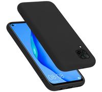 cadorabo Coque Compatible avec Huawei Nova 6 SE / P40 Lite/Nova 7i, Étui Housse en Silicone- Coque pour Nova 6 SE / P40 Lite/Nova 7i- Protection Antichoc, Anti-Empreintes - Mat Liquid Black