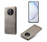 Coque pour Huawei Nova Y90 4G,Anti-dérapage,Protection Contre Les Chutes,Coquille arrière Simple de Couleur Solide,Design en Cuir d'imitation en Plastique-Gray