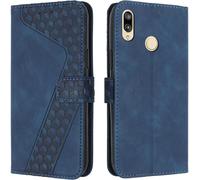 Coque Pour Huawei P Smart 2019, Portefeuille Etui En Cuir Pu, Magnetique Protection Housse Coque Pour Huawe Honor 10 Lite,Book Bleu