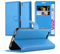 cadorabo Coque pour Huawei P10 en Bleu CÉLESTE - Housse Protection avec Fermoire Magnétique, Stand Horizontal et Fente Carte - Portefeuille Etui Poche Folio Case Cover