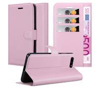 cadorabo Coque Compatible avec Huawei P10 en Rose - Housse Protection avec Fermoire Magnétique, Stand Horizontal et Fente Carte - Portefeuille Etui Poche Folio Case Cover