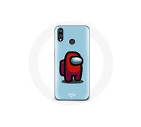 Coque pour Huawei P20 Lite Among Us jeu vidéo Fond bleu