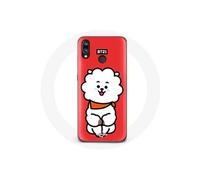 Coque pour Huawei P20 Lite BTS Bangtan Garçons BT21 RJ de Jin Fond Rouge