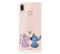 Coque pour Huawei P20 Lite officielle Lilo & Stitch - Angel & Stitch Baiser pour protéger votre téléphone portable - Coque en silicone souple sous licence officielle Disney