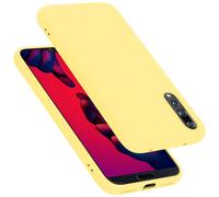 cadorabo Coque Compatible avec Huawei P20 Pro / P20 Plus, Étui Housse en Silicone- Coque pour P20 Pro / P20 Plus- Protection Antichoc, Anti-Empreintes- TPU Housse de Protection - Mat Liquid Yellow
