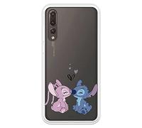 Coque pour Huawei P20 Pro - P20 Plus Officielle Lilo & Stitch - Angel & Stitch Baiser pour protéger votre téléphone portable - Coque en silicone souple sous licence officielle Disney