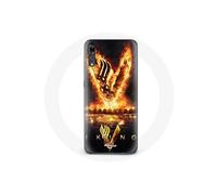 Coque pour Huawei P20 Pro Vikings Série Saison 6 logo V Epée de Feu Fond Noir