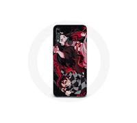 Coque pour Huawei P30 Lite Demon Slayer Tanjiro Nezuko Attaque Combat