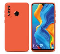 cadorabo Housse Compatible avec Huawei P30 Lite en Fluid Orange - Étui de Protection en Silicone TPU Flexible