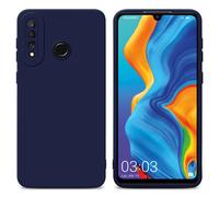 cadorabo Housse Compatible avec Huawei P30 Lite en Fluid Bleu FONCÉ - Étui de Protection en Silicone TPU Flexible