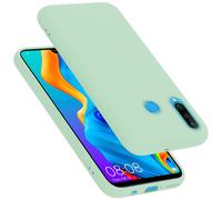 cadorabo Coque Compatible avec Huawei P30 Lite, Étui Housse en Silicone- Coque pour P30 Lite- Protection Antichoc, Anti-Empreintes- TPU Housse de Protection - Mat Liquid Light Green