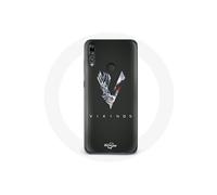 Coque pour Huawei P30 Lite - Vikings - Saison 6 - Souple - Logo V - Épée Gris Noir