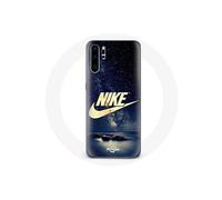 Coque pour Huawei P30 Nike Logo Doré Nuit Etoilée