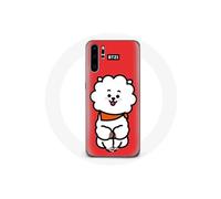 Coque pour Huawei P30 Pro BTS Bangtan Garçons BT21 RJ de Jin Fond Rouge